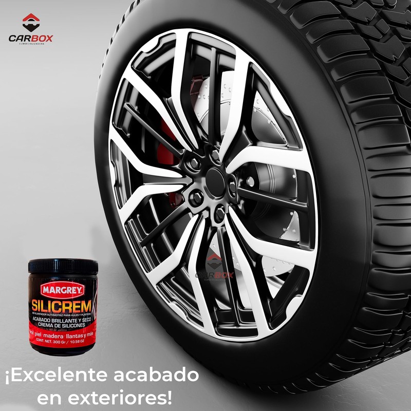 Margrey Abrillantador y Restaurador para Llantas Y Plásticos - Silicrem