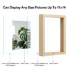 Egofine 11x14 Floating Frames Set of 2, Double Plexiglass Picture