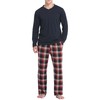 Vlazom Men's Pajamas Set Long Sleeves Soft Pj Top and
