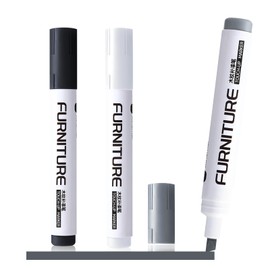 Furniture Repair Markers, Wood Floor Scratch Repair Kit, 3 Colors Wood Markers for Scratches, Stains, Wood Floors, Tables, Desks, Cabinet, Bedpost,Touch Ups, and Cover Ups(Black, White, Gray)