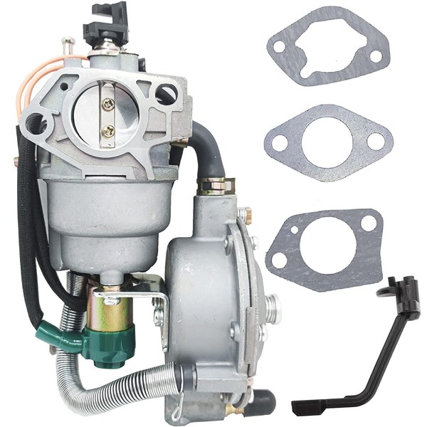 Hippotech Generator Dual Fuel Carburetor LPG NG Conversion kit 4.5-5.5KW for Honda GX390 188F Manual Choke