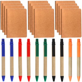 Daphilly Gifts Bulk, Ballpoint Pens Notepads Gifts Set, Pocket Notebooks Bulk Gifts Set for Teachers School Office Party Favor Supplies