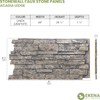 EverStone Acadia Ledge Faux Stone Panel, 49"W x 25 1/2"H