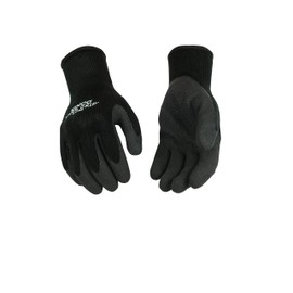 Kinco - 1790-XL Warm Grip Thermal Knit Shell & Latex Palm Black/Gray