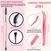 QUKLOGEN DIY Lash Extension Kit 782Pcs D Curl 4 Styles