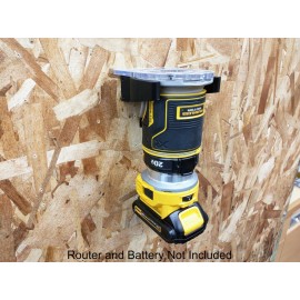 For DeWalt Wall Mount For DeWalt DCW600 Cordless Router with Optional Wall Control Mounts - Wall Control Not Included