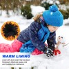 QKURT 6 Pairs of Children's Magic Gloves, Winter Thermal Gloves