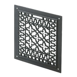 Minuteman International Cast Iron Floor Grate Grille, Black