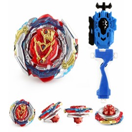 B-201 Zest Achilles + 1 Two-Way Launcher Battling Tops with Stickers Battling Burst quadrive pro Series Tops for 8-12 Kids Children Boys