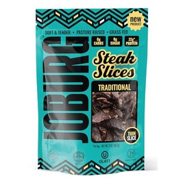 JOBURG TRADITIONAL FLAVOR Steak Slices Biltong Meat Snack Kosher Halal (2OZ, TRADITIONAL)