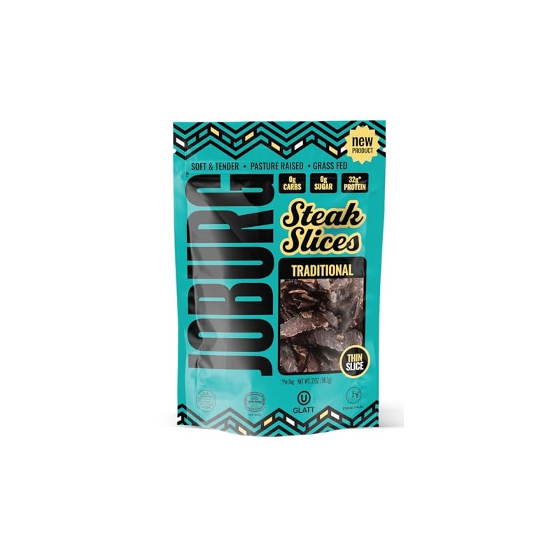 JOBURG TRADITIONAL FLAVOR Steak Slices Biltong Meat Snack Kosher Halal