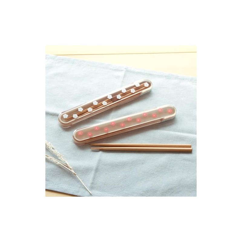 Lab Clip Chopsticks Koume Chopsticks Case Set, Red C24-ZLH-RD