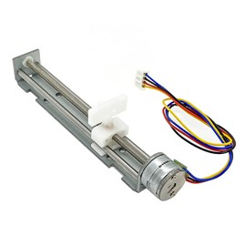 DC 5V-9V 12V 2 Phase 4 Wire Stepper Motor Linear Rail 90mm Stroke Lead Screw Linear Stage Actuator with Nut Slider Step Angle 18 Degree for DIY Laser Engraving Machine