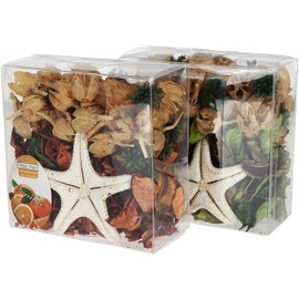 Peohud 2 Pack Apple Orange Potpourri Bag, 2 x 144g Fall Potpourri Decor, Harvest Fragrance Bag Bowl Filler, Botanicals Mix Potpourri Sachet Autumn Scent for Home Office Decor