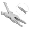 Tofficu Eyeglass Repairing Tool Stainless Steel Nose Pad Plier for
