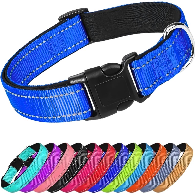 Collar Reflejante para Perro y Gato, Diseño Cómodo, Resistente. Ideal