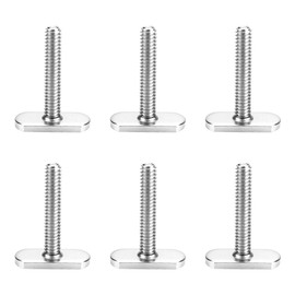 T Bolts for Kayak Track/Rail Mount, Kayak Track Accessories Screws 1.5 Inch Long, Nuts 1/2 Inch Wide, Kayak Hardware T-Slot Bolts 6 Pack