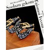 GAUEIOUR FF Earrings,Luxury and Luxurious FF, Earrings with Goddess Style
