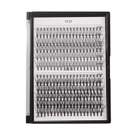 Bodermincer 240pcs C Curl 10D/20D Cluster Eyelashes Mixed, 0.07mm /0.10 mm Mixed,8/9/10/11/12mm,10/11/12/13/14mm,12/13/14/15/16mm/14/15/16/17/18mm/16/17/18/19/20mm and Under Eyelashes Mixed Professional Makeup Individual Cluster Eye Lashes (Mixed16/17/18