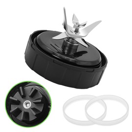 [ New Model] 7-Fins Replacement blender Blade for Ninja Accessories, Only Compatible with Nutri Ninja Foodi Power Blender SS300, SS300C, SS351, SS351C, SS351TGT, CO351B, SS100, SS101, SS101C, SS101TGT