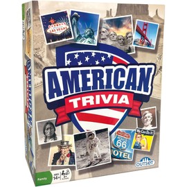 Outset Media 18019 American Trivia Game, Colourful Box