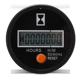 Digital Hour Meter High Precise Mechanical Hourmeter Wide Range Hour Gauge with Reset Button 24‑240V