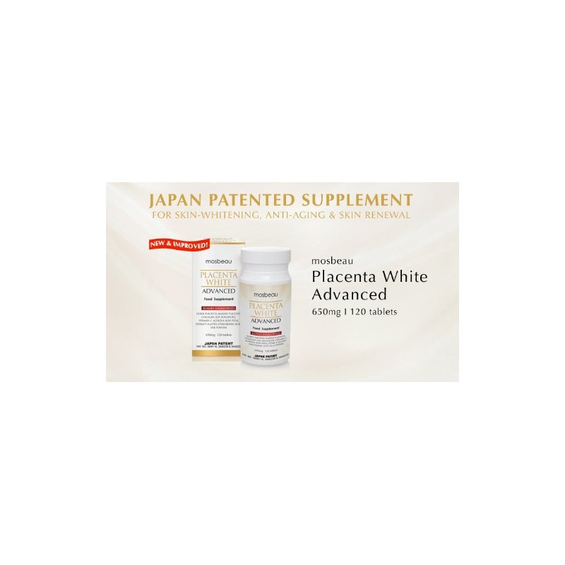 Mosbeau Placenta White Advanced650mgx120tablets モスビュープラセンタホワイトアドバンス