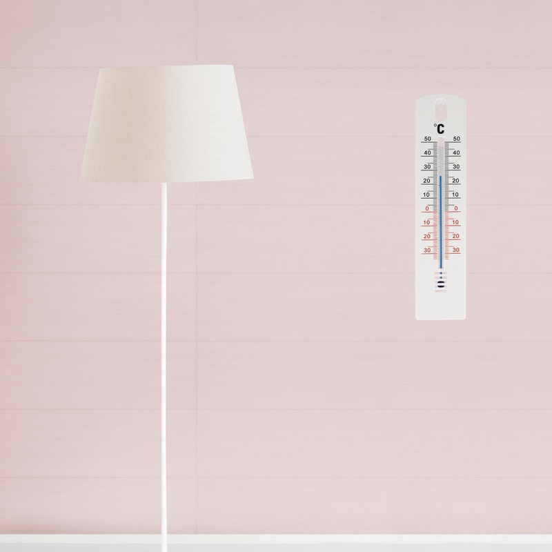 Lantelme Outdoor Thermometer, Indoor Thermometer, 20 cm, Plastic White Black