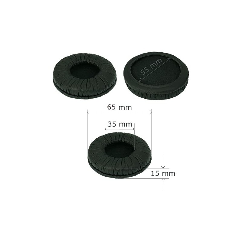 1 Paar Kopfhörer Ersatz Ohrpolster, SunshineTronic Ohrpolster 65mm(für Kopfhörerdurchmesser zwischen