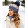 Faera Winter Hat - Warm Lined Faux Fur Bobble Hat