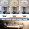 Fszdorj 20'' Ceiling Fan with Light, Upgraded Low Profile Fan,