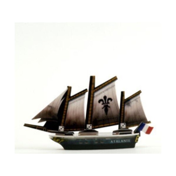 WizKids PIRATES POCKETMODEL Revolution 052 L'ATALANTE New Unpunched Ship CSG