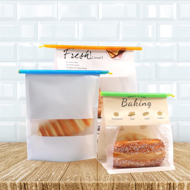 SumDirect 16-Piece Food Bag Sealer Clips| Reusable Plastic Sealer Sticks