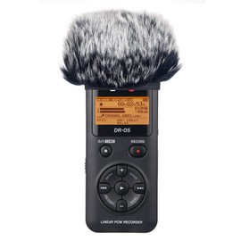 Outdoor Microphone Windscreen For Tascam DR 05X DR 05 Mic Recorders,Furry Tascam Windscreen Cover by SUNMON