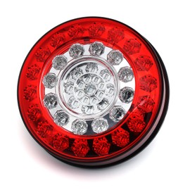 MFC PRO 4.7" Waterproof Universal Truck Bus Tail Light Round Brake Turn Signal Position Light Integrate (Model 2)
