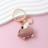 SHIDXIB 2Pcs Women Pig Pink and Blue Keychain Cute Keychain
