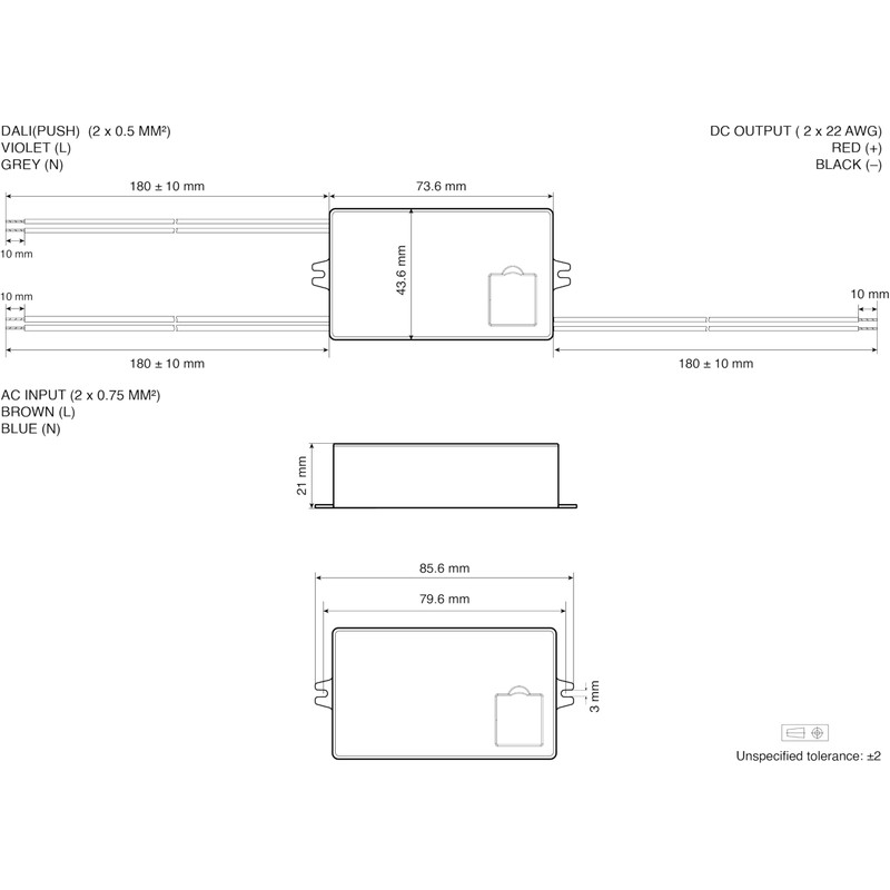 illuburg Dali Push LED Transformer Dimmable 300 mA - 700