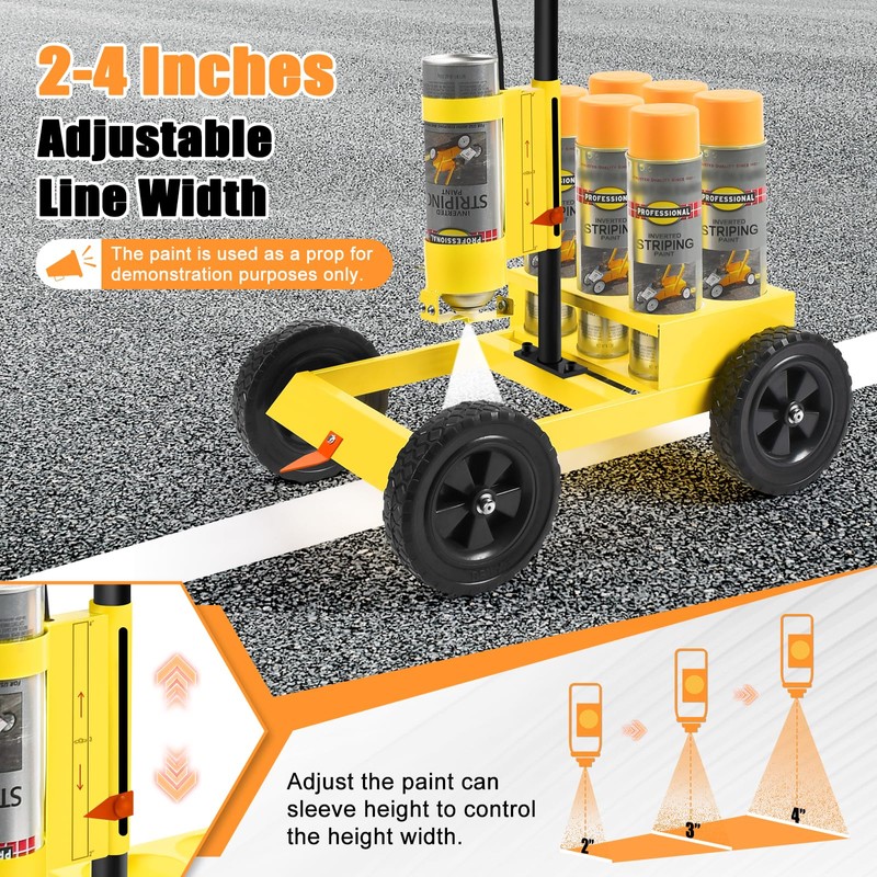 CAROD Striping Line Marking Machine, Parking Lot Striping Machine, Compatible