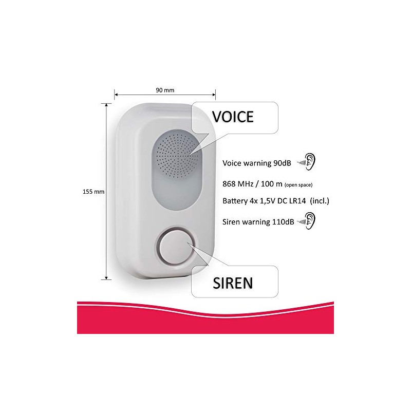 ELRO AS80SRA Voice Siren AS8000 Smart Home Alarm System