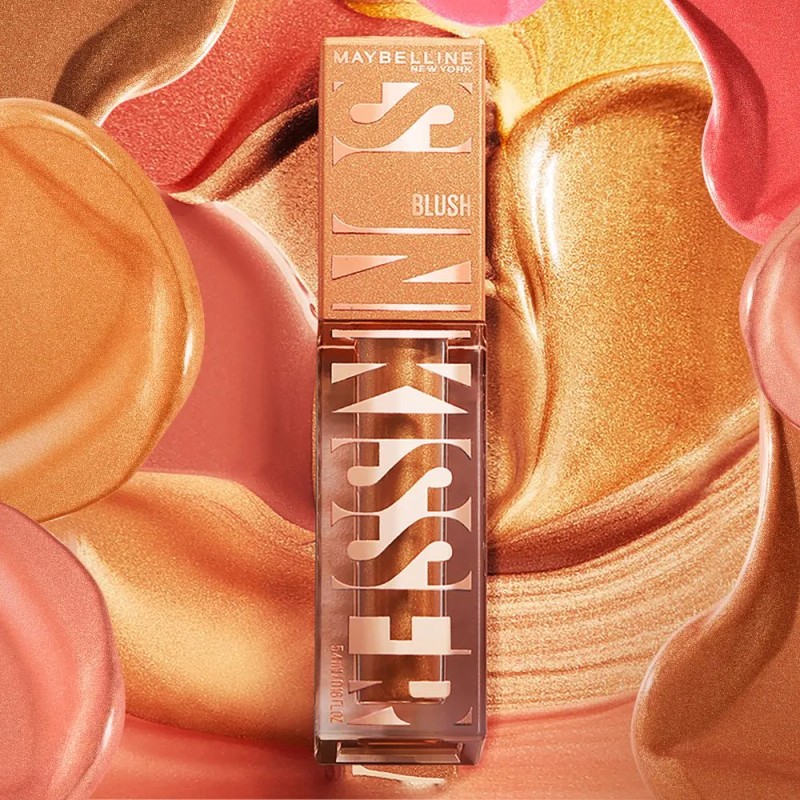 Maybelline Blush líquido Sunkisser 4.7ml, Rubor con Vitamina E, broncea