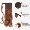 S-noilite Wrap Around Wavy Ponytail Extensions 17 Inch Long Curly