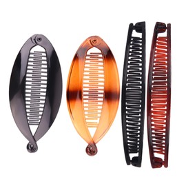 FOMIYES 8pcs Banana Clip Comb Set Wide Tooth Hair Comb Ponytail Holder for Women Stylish Hair Accessory