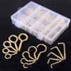 Swpeet 213Pcs 3 Kinds Metal Hooks Kit, Including Screw Eyes,