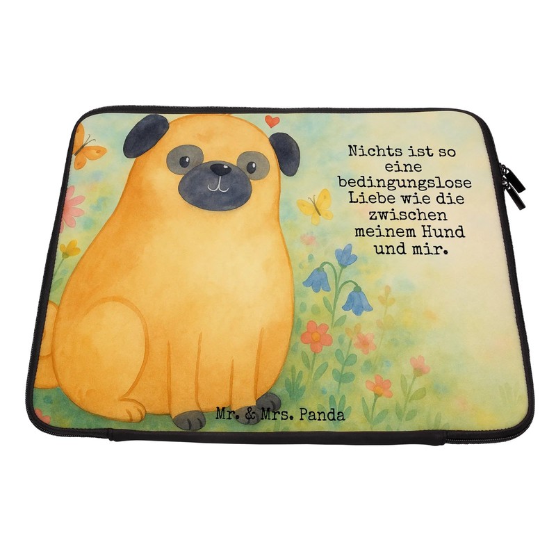 Mr. & Mrs. Panda Notebook Tasche Mops Design 20 x