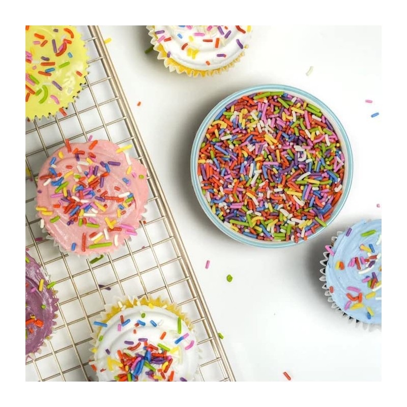 A Great Surprise Dye-Free Rainbow Sprinkles – 1.6 Pounds -