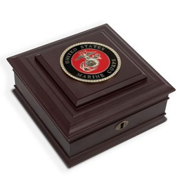 Allied Frame US Marine Corps Medallion Desktop Box