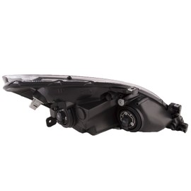 HEADLIGHTSDEPOT Chrome Housing Halogen Headlight Compatible With Honda Accord 2003-2007 Includes Right Passenger Side Headlamp