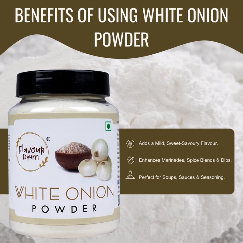 Flavour Drum White Onion Powder, 200 g