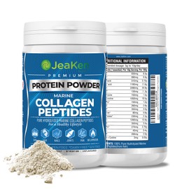 JeaKen - Hydrolyzed Collagen Peptides Powder - Collagen Protein for Healthy Skin Hair Nails Bones Joints - 400g Unflavored Non-GMO Gluten and Sugar Free