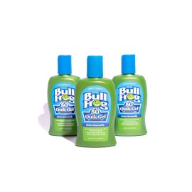 Bullfrog Quik Gel Sunscreen SPF 50 | Oxybenzone & Octinoxate Free | Broad Spectrum Moisturizing UVA/UVB, 5oz, 3 pack…